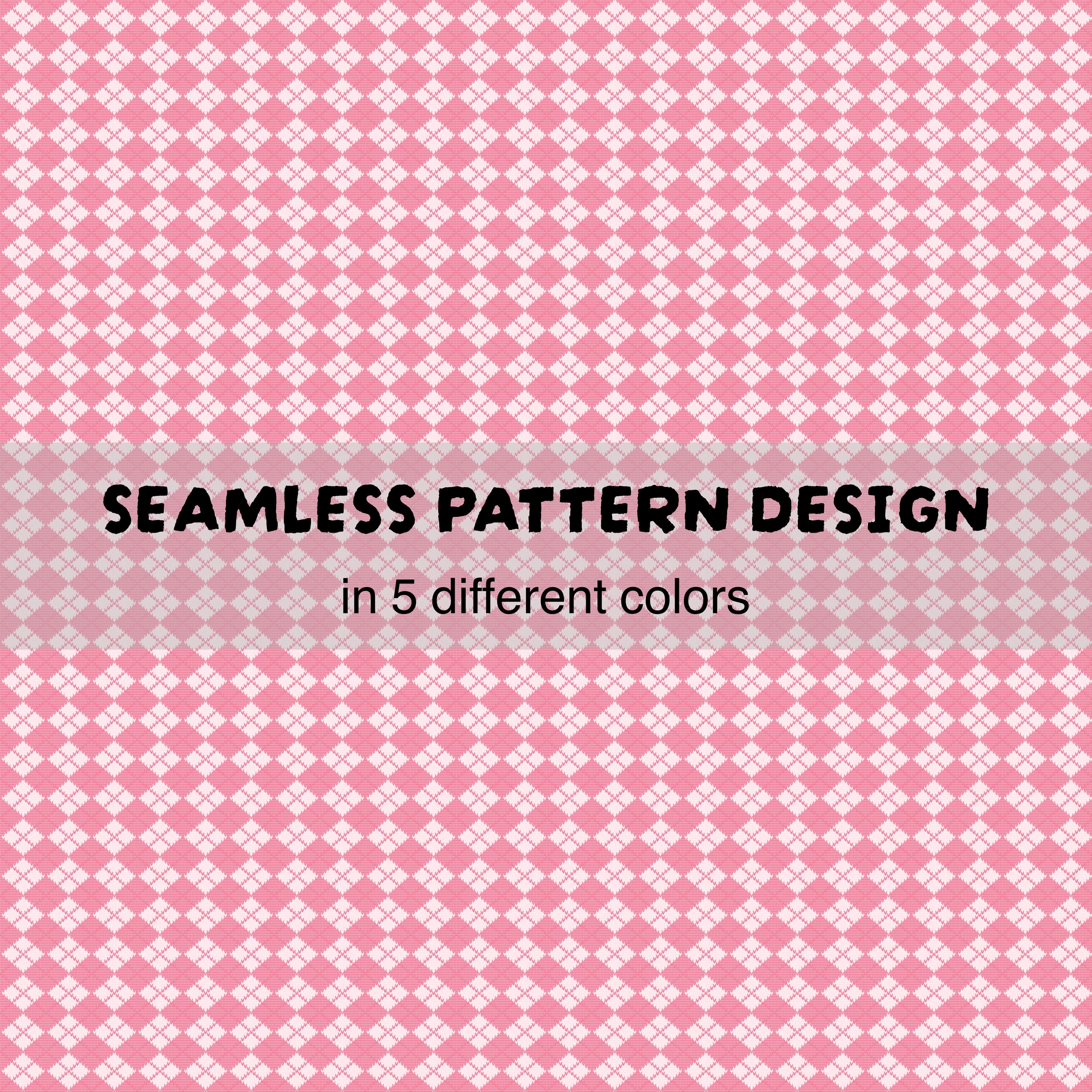 Argyle Seamless Pattern — 5 Color Variations